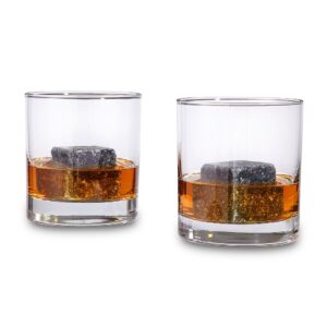 Whiskey Stones in glass tumblers